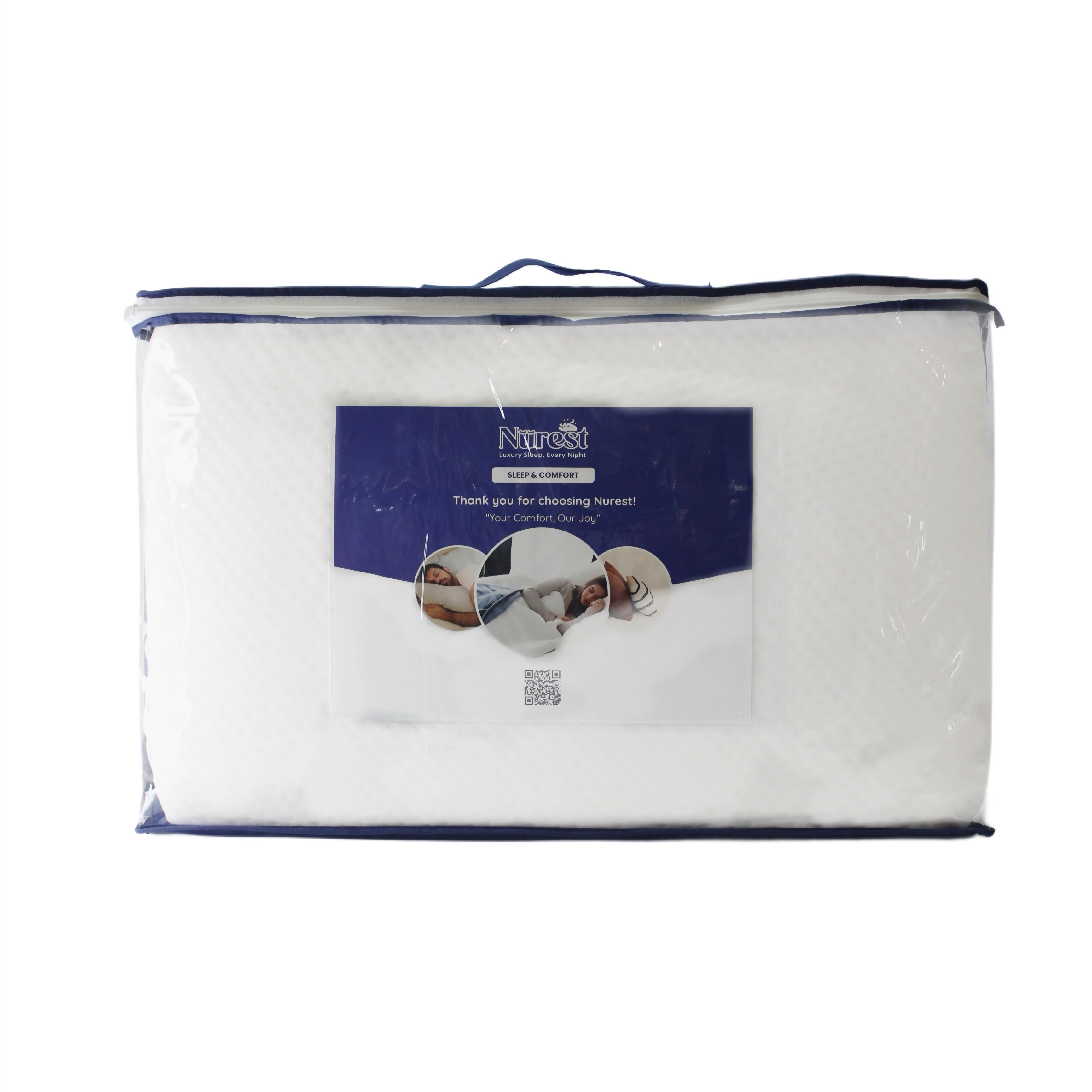 Ultra-Thin Memory Foam Pillow – Slim Support for Stomach & Back Sleepers