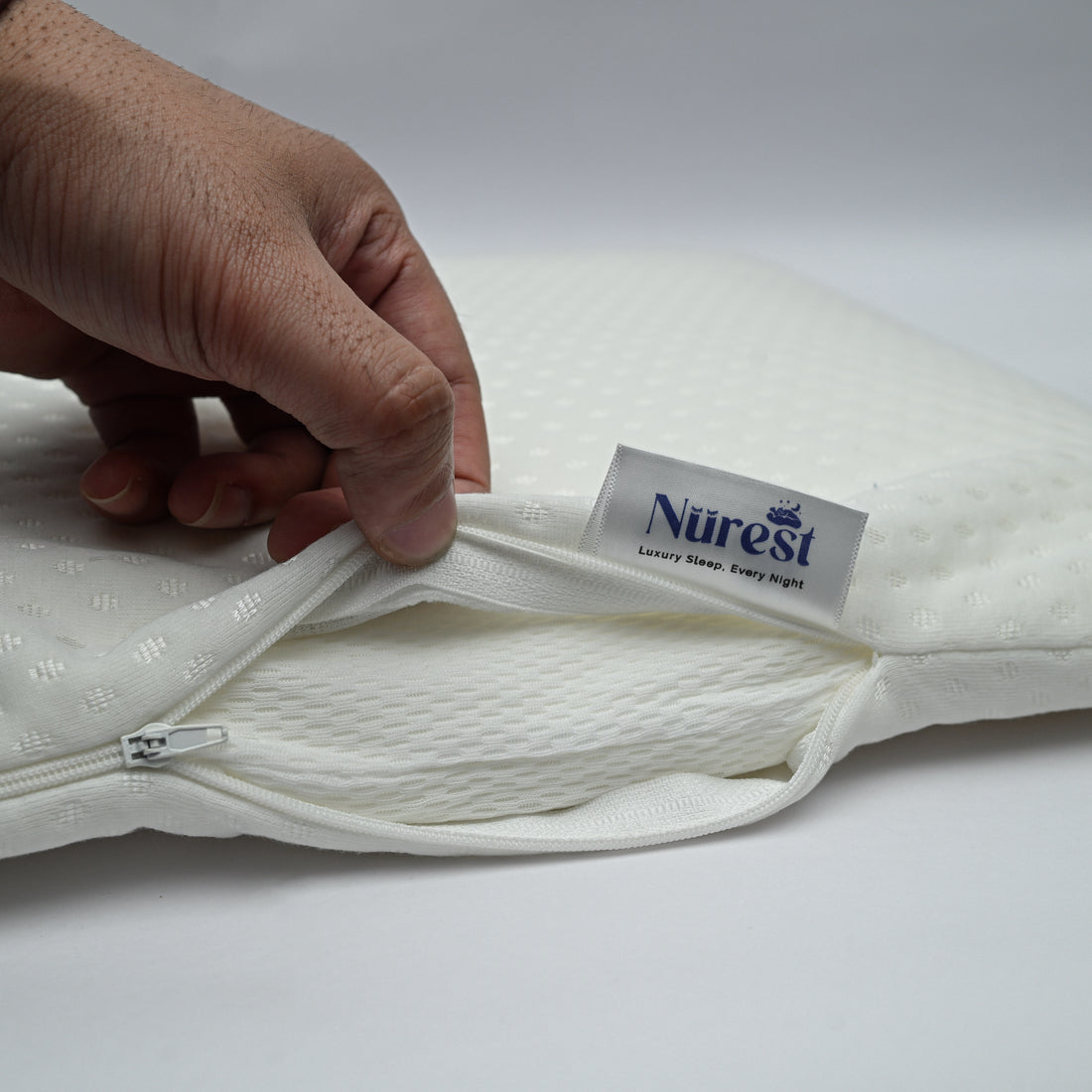 Ultra-Thin Memory Foam Pillow – Slim Support for Stomach & Back Sleepers