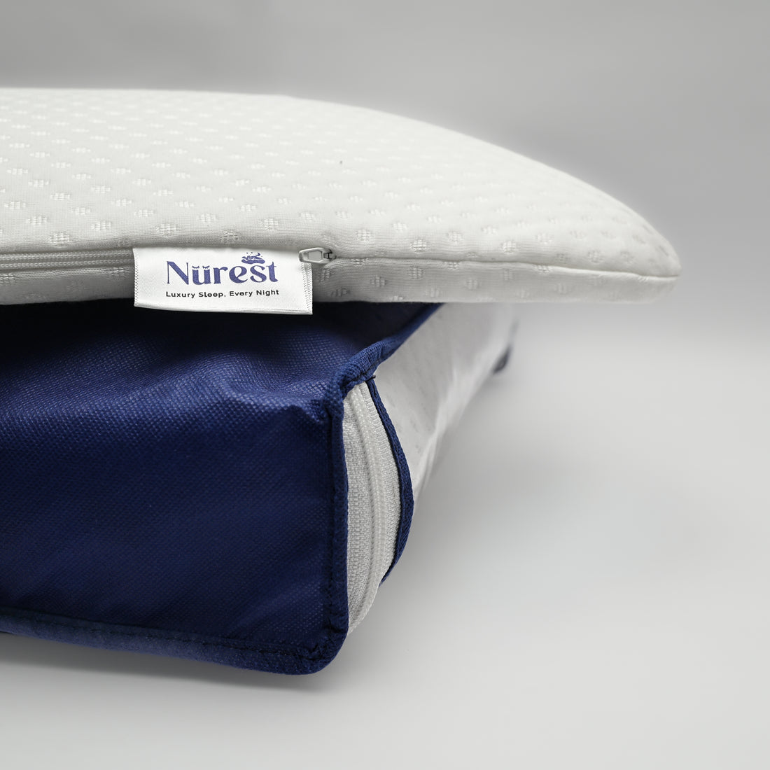 Ultra-Thin Memory Foam Pillow – Slim Support for Stomach & Back Sleepers